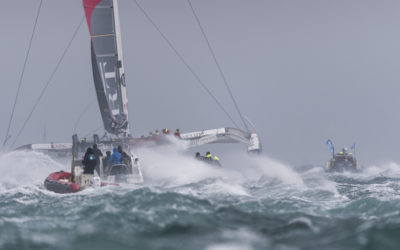 Arrivée à Brest de Francis Joyon