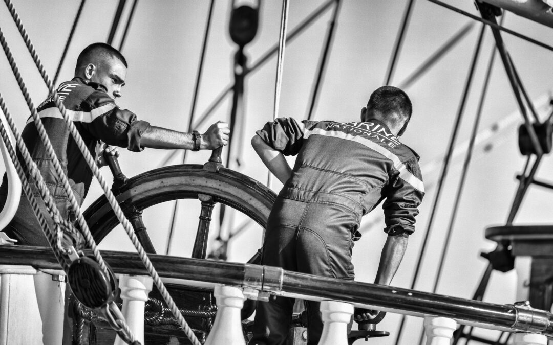 Les mousses et le Belem